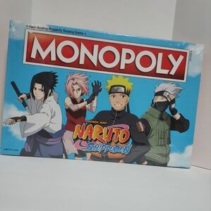Monopoly Shonen Jump Naruto Shippuden Board Game Brand New Anime Hasbro
